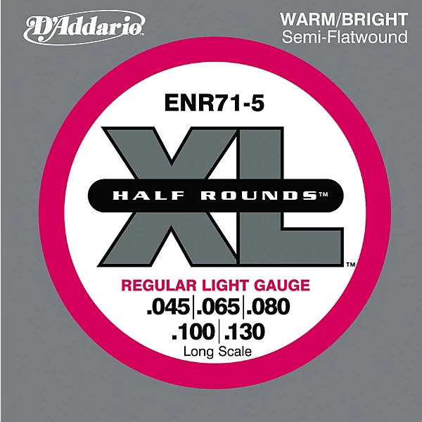 ENR71 5 Half Rounds Light 5 String Bass Strings