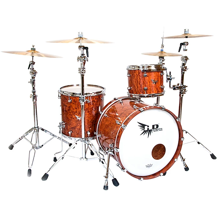 Perfect Ply Series Bubinga 3 Piece Shell Pack with 22x16 Bass Drum Gloss