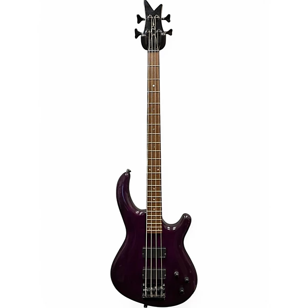 Used Dean Hardtail Purple Electric Bass Guitar