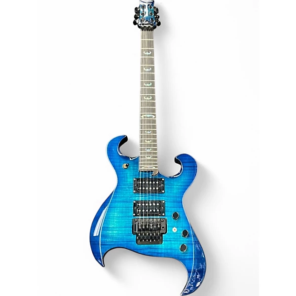 Used Tregan SYREN Blue Solid Body Electric Guitar