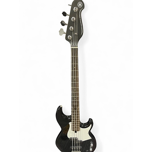 Used Yamaha broadbass Black and White Electric Bass Guitar