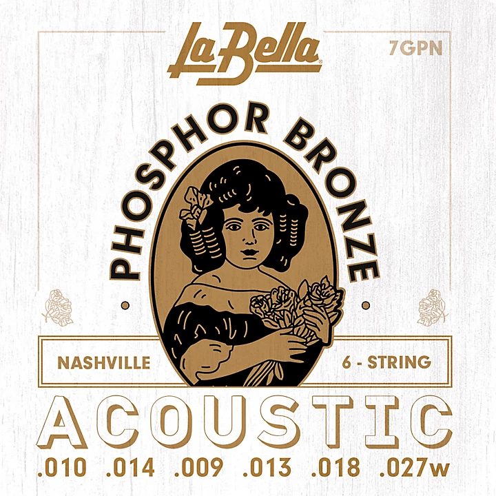 7GPN Nashville Tuning Acoustic Guitar Strings 10 27