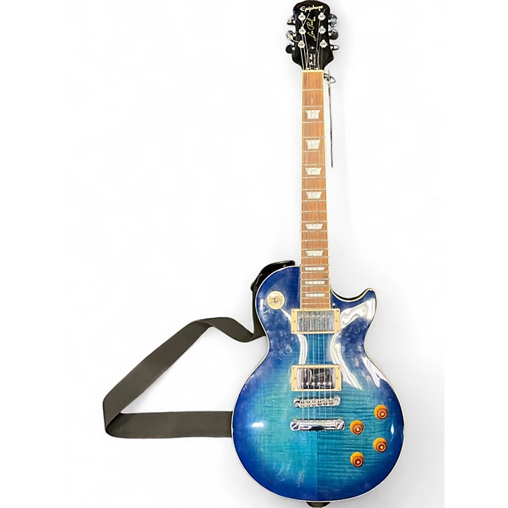 Used Epiphone Les Paul Standard Blue Burst Solid Body Electric Guitar