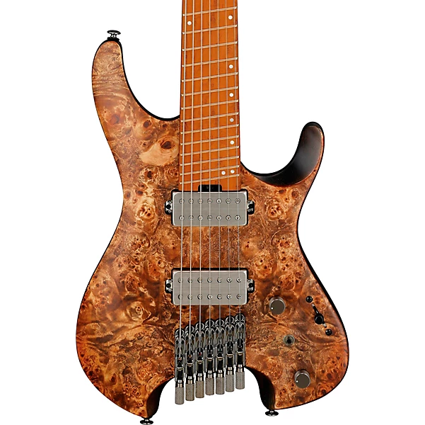 Ibanez QX Headless 7 String Electric Guitar Antique Brown Stained