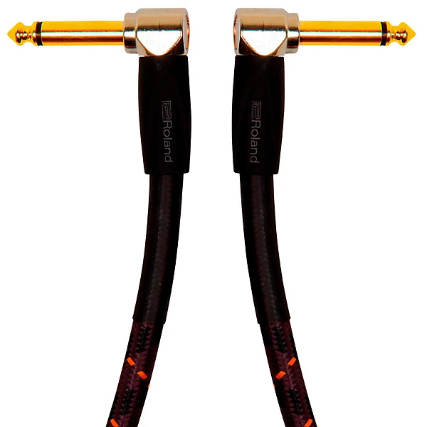Gold Series 1 4 Angled Angled Instrument Cable 1 ft Black