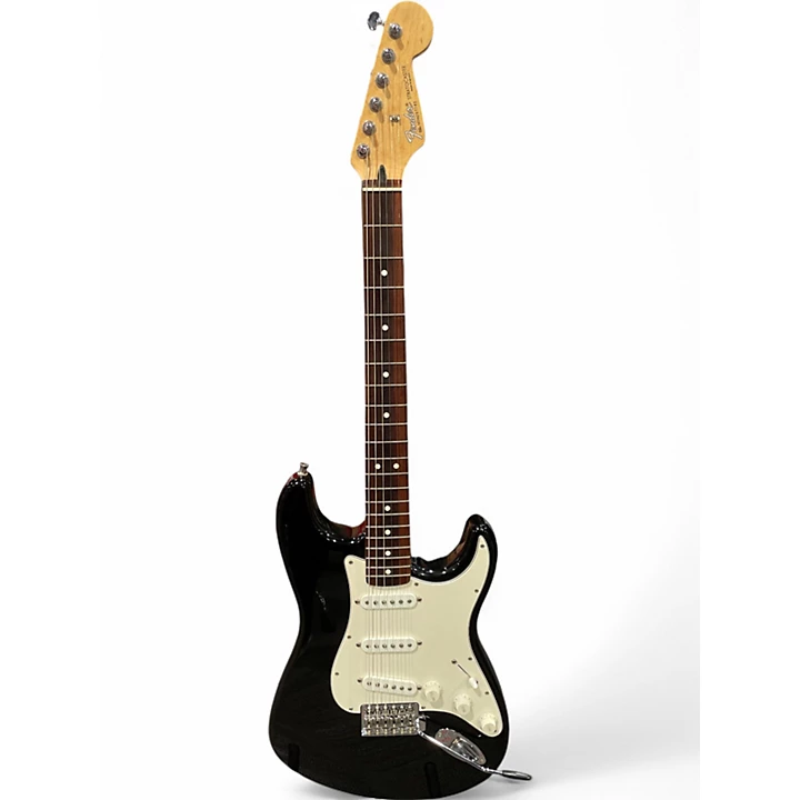 Used Fender Standard Stratocaster Black Solid Body Electric Guitar