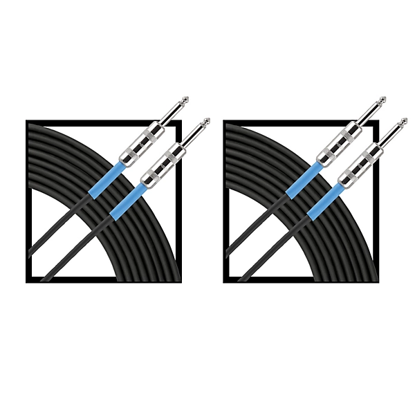 Advantage Instrument Cable Regular 10 ft Black 2 Pack