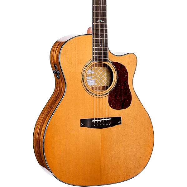 Gold Series A6 Auditorium Bocote Acoustic Electric Guitar Natural