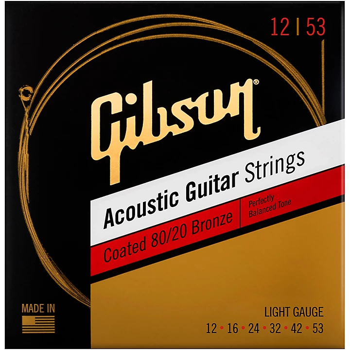 Coated 80 20 Bronze Light Acoustic Guitar Strings