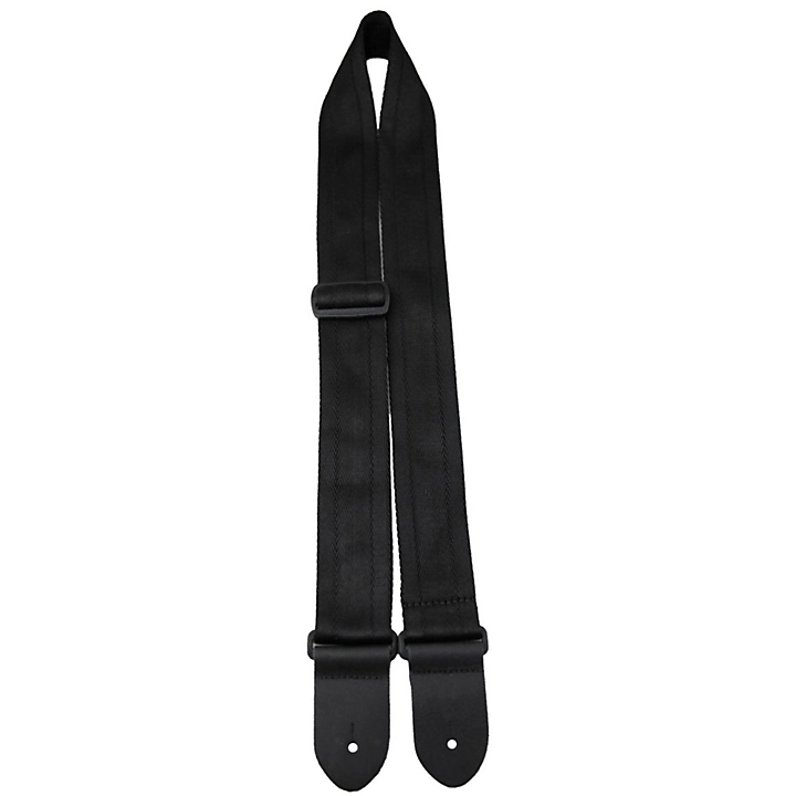 Padded Seatbelt Webbing Guitar Strap Black 2 in