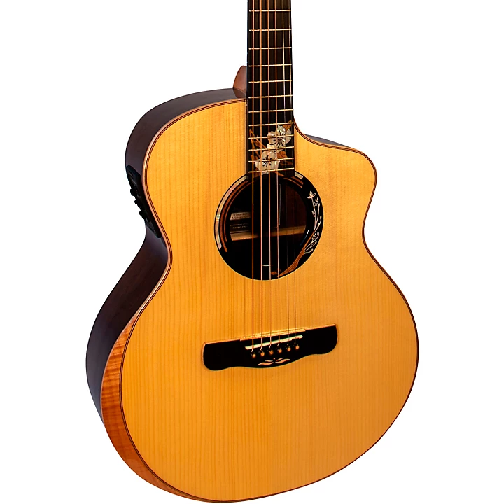 Winter Four Seasons Series Grand Concert Acoustic Electric Guitar Natural