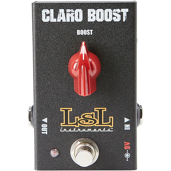 Claro Boost Clean Boost Effects Pedal Black