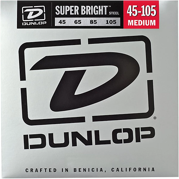 Super Bright Steel Medium 4 String Bass Guitar Strings