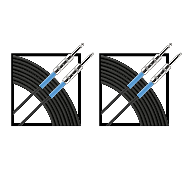 Advantage Instrument Cable Regular 10 ft Black 2 Pack