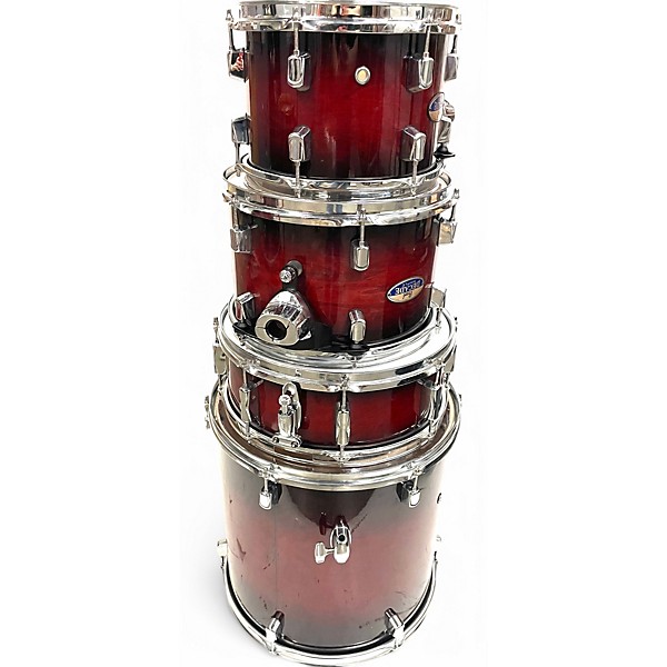 Pearl Used Pearl 5 Piece Decade Maple Red Burst Drum Kit.gc