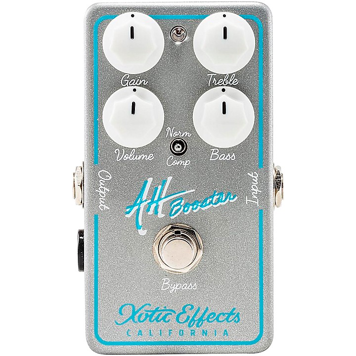 AH Booster Allen Hinds Effects Pedal Silver Sparkle