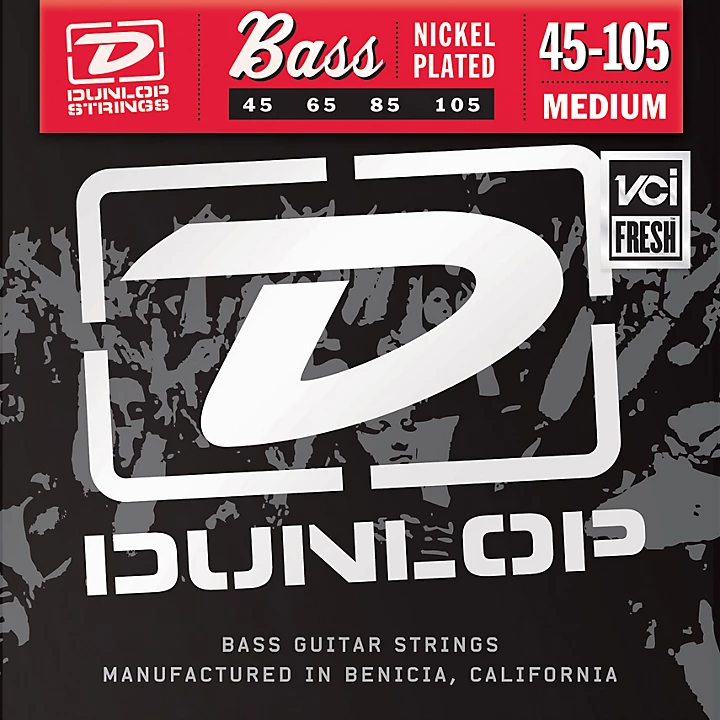 Nickel Plated Steel Bass Strings Medium