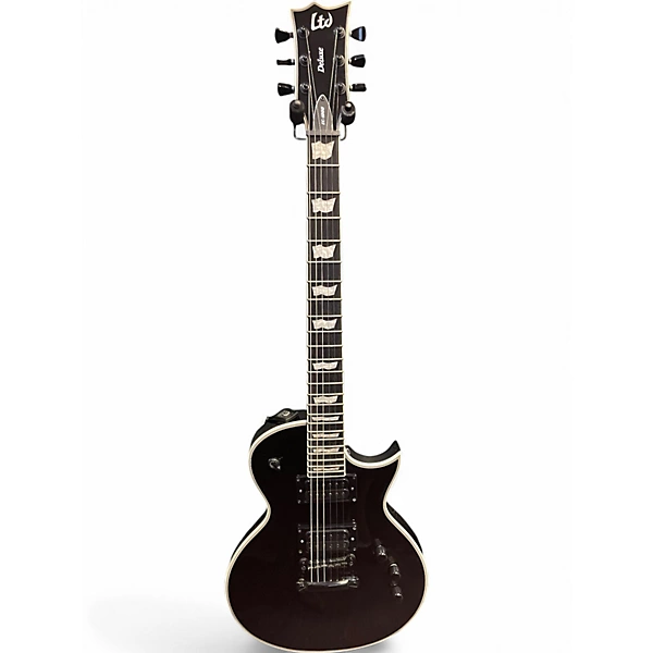 ESP Used ESP LTD EC1000 Deluxe Black Solid Body Electric Guitar