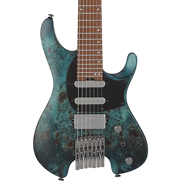 Q Standard 7 String Electric Guitar Cosmic Blue Low Gloss