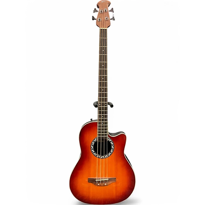 Used Applause AE140 4 Cherry Burst Acoustic Bass Guitar