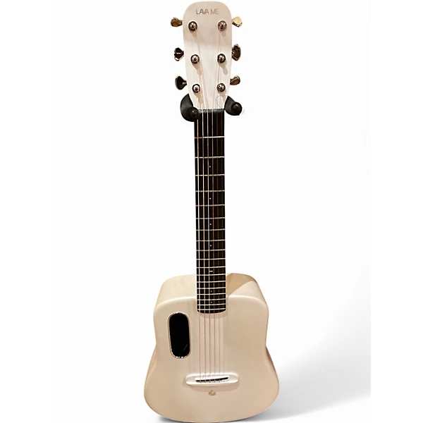LAVA MUSIC Used LAVA MUSIC ME 3 White Acoustic Electric Guitar.gc