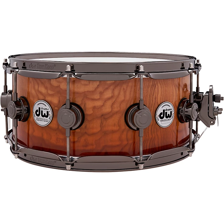 Collectors Series SSC Maple Exotic Snare Drum with Black Nickel Hardware
