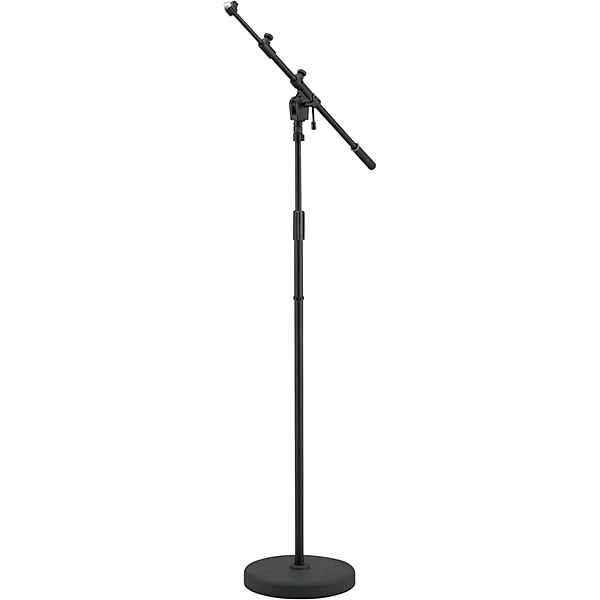 MS456RBK Iron Works Tour Round Base Telescoping Boom Mic Stand