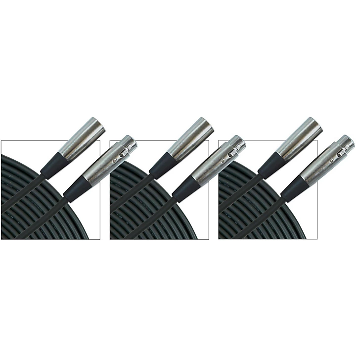 20 Ft XLR Microphone Cable 3 Pack