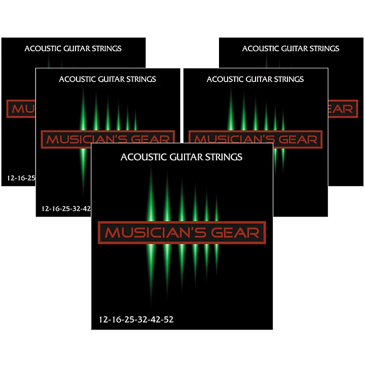 80 20 Bronze Acoustic Guitar StringsLight 5 Pack