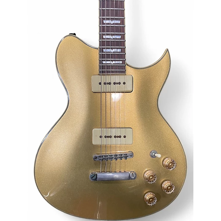 Used Washburn WI 66PROG Gold Solid Body Electric Guitar