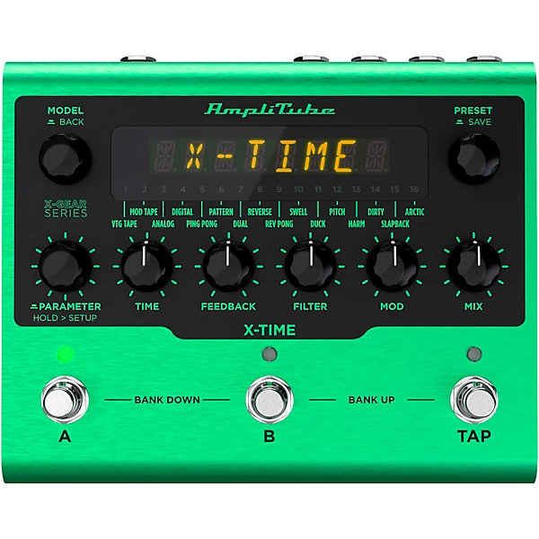 AmpliTube X TIME Delay Effects Pedal Green