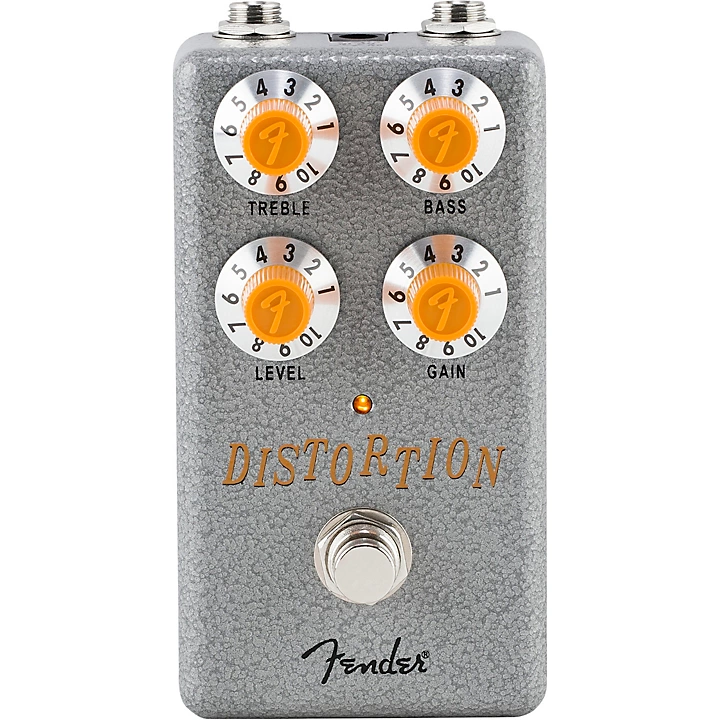 Fender Hammertone Distortion Effects Pedal Gray and Orange