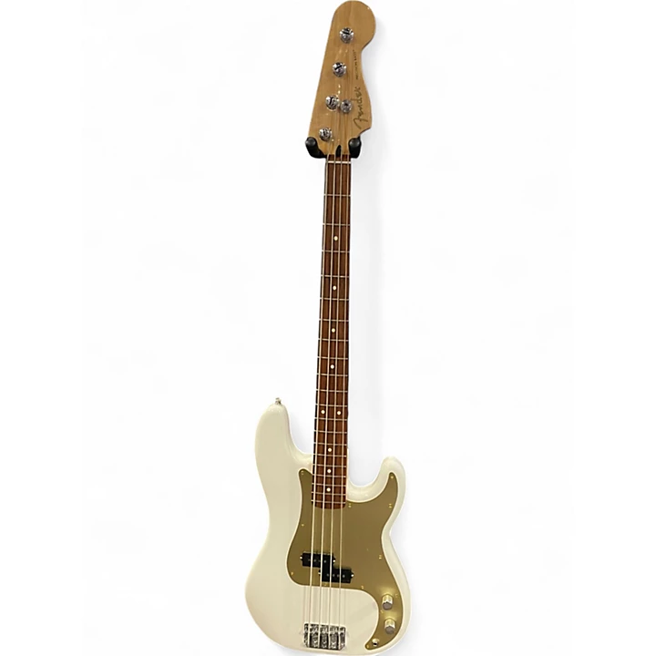 Used Fender Player Precision Bass White Electric Bass Guitar