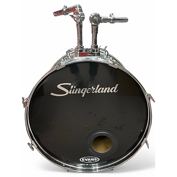 Slingerland Used Slingerland 4 Piece 4 Piece Chrome Drum Kit.gc