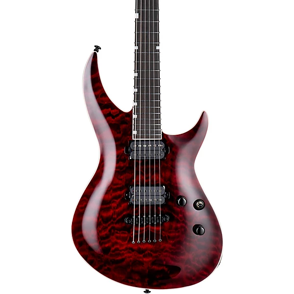 ESP LTD H3 1000 Quilted Maple Electric Guitar See Thru Black Cherry