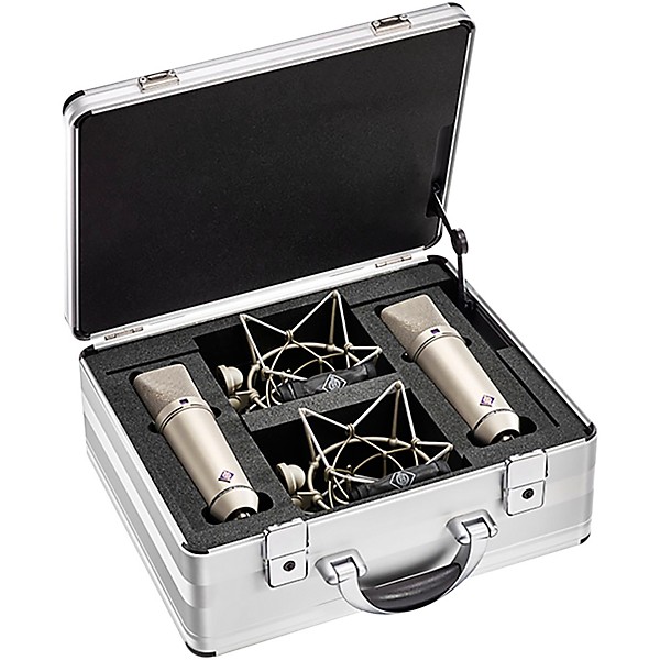 U 87 AI Large diaphragm Condenser Microphone Stereo Set Nickel