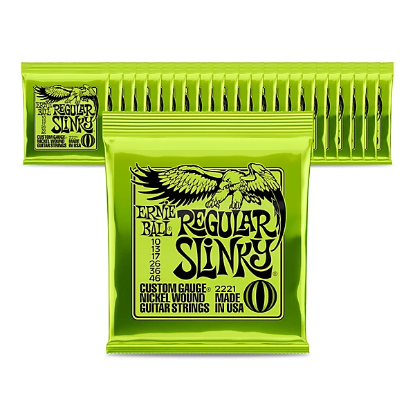 2221 Nickel Regular Slinky Electric Guitar Strings 24 Pack