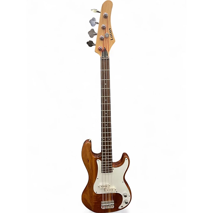 Used Lotus P Style Bass Natural Electric Bass Guitar