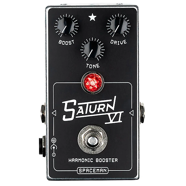 Saturn VI Harmonic Booster Effects Pedal Silver Standard