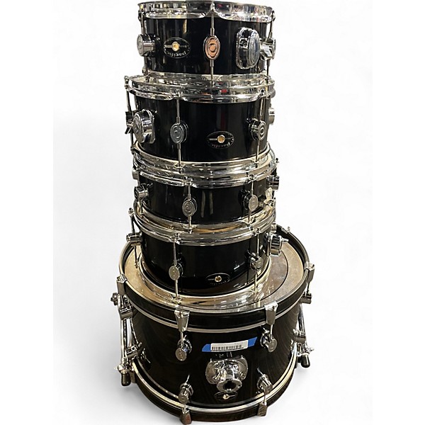 PDP by DW Used PDP by DW 5 Piece Shallow Drums Black Drum Kit.gc