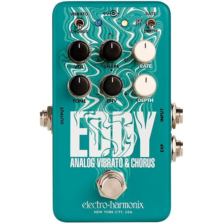 Eddy Analog Vibrato Chorus Effects Pedal Mint Green