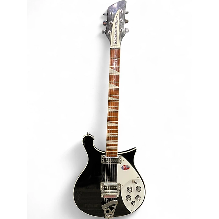 Used Rickenbacker 620 Delux Black and White Solid Body Electric Guitar