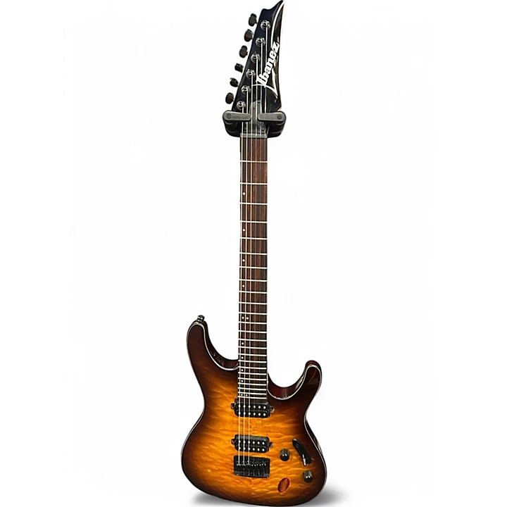 Used Ibanez S621QM Sunburst Solid Body Electric Guitar