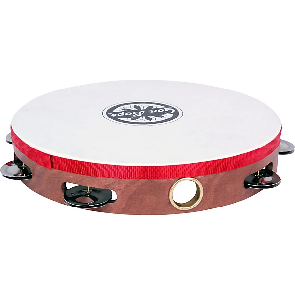 Single Row Wooden Tambourine w Head