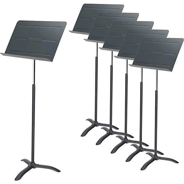 6 Pack Professional Orchestral Music Stand Black