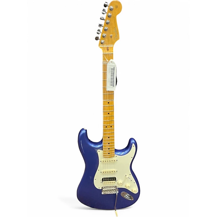 Fender Used Fender Standard Stratocaster HSS Blue Solid Body Electric Guitar