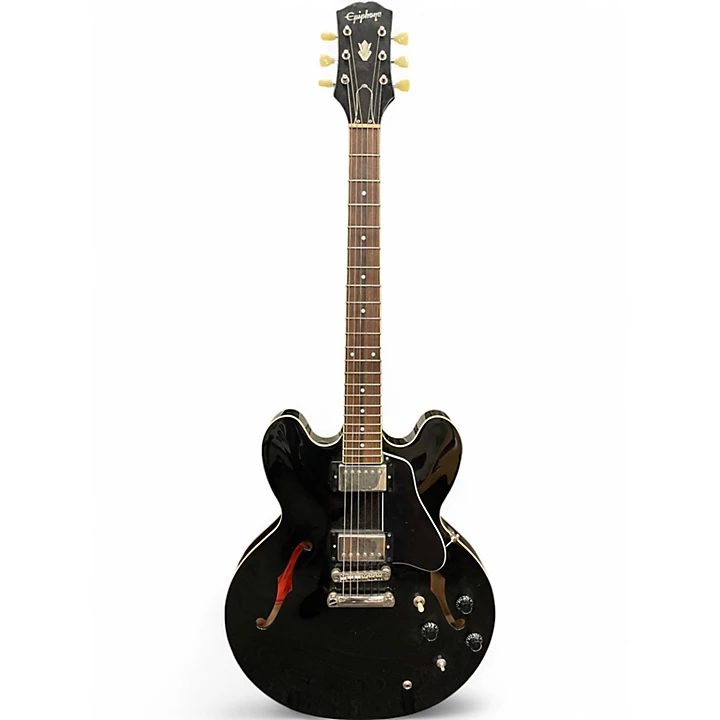 Epiphone Used Epiphone ES335 Black Hollow Body Electric Guitar