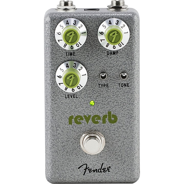 Hammertone Reverb Effects Pedal Gray and Green