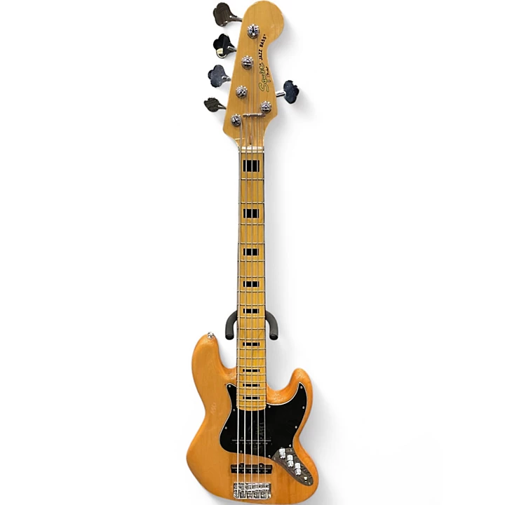 Used 2014 Squier Jazz Bass Natural Electric Bass Guitar