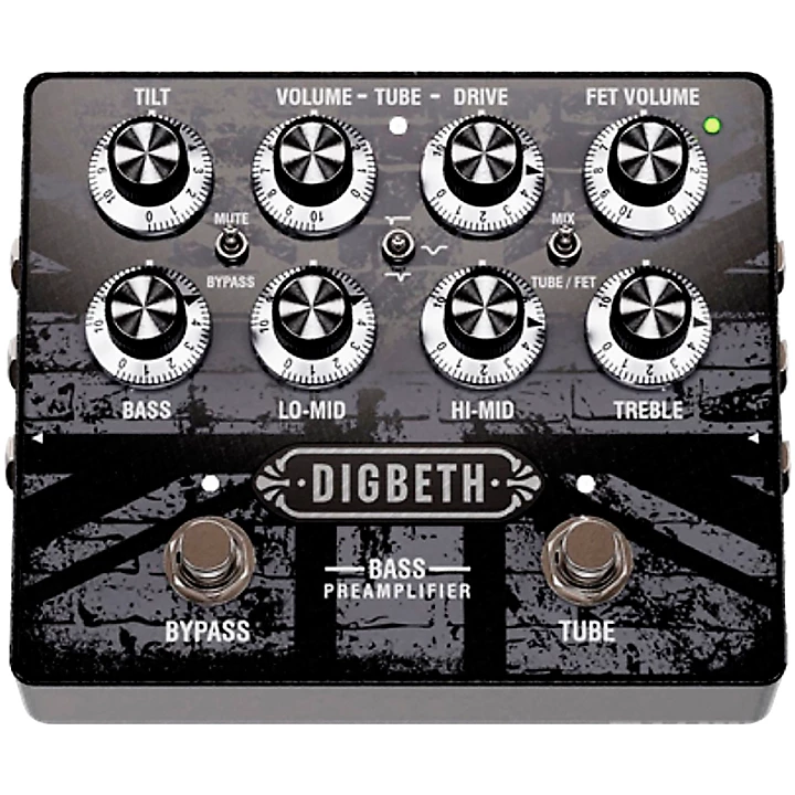 Laney Digbeth Series Bass Pre Amp Effects Pedal Black